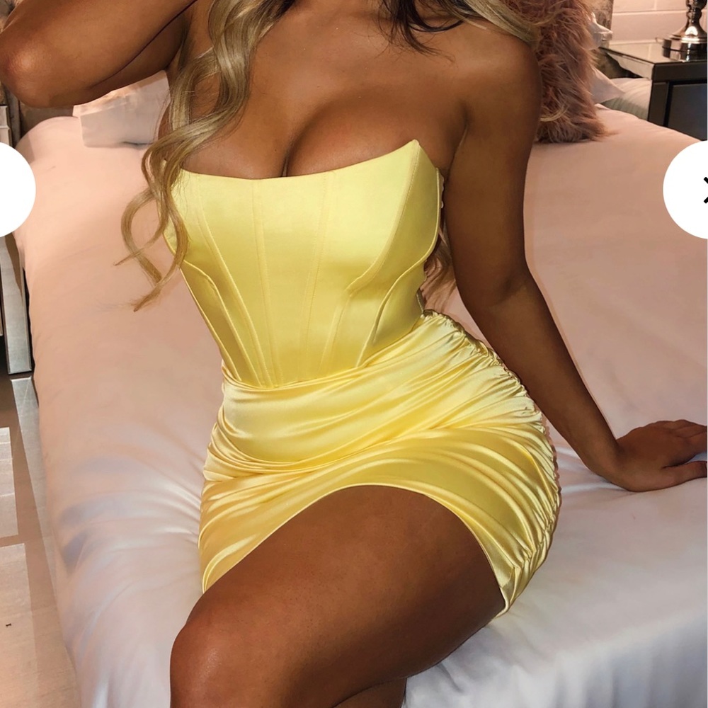 Yellow Mini Dress